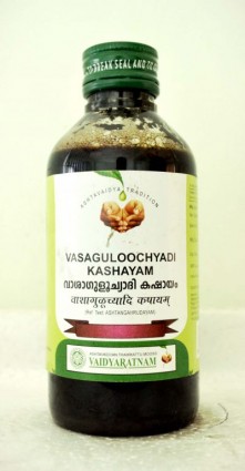 Vaidyaratnam Ayurvedic, Vasaguloochyadi Kashayam, 200 ml